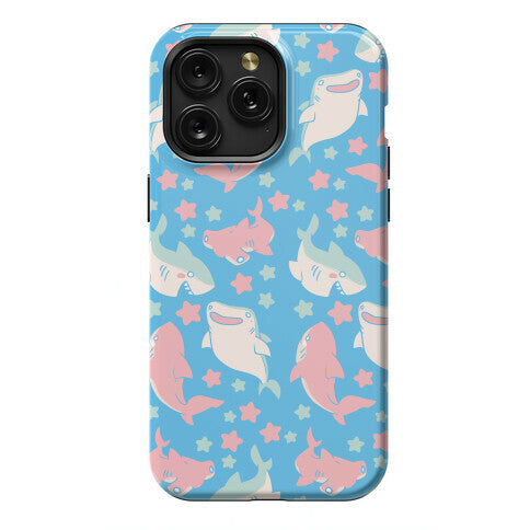 Happy Shark Pattern Phone Case